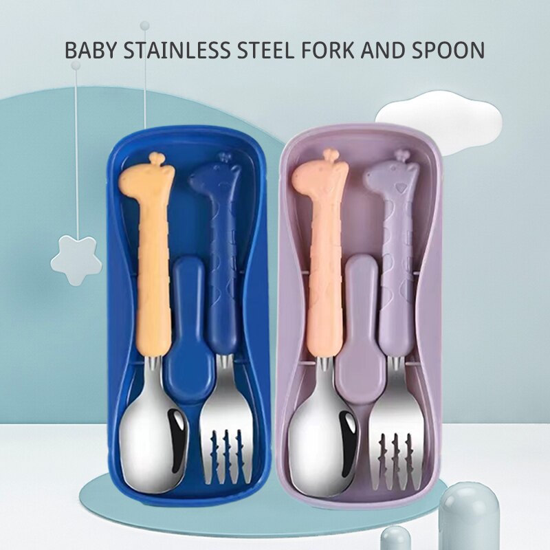Baby Food Utensils - 2PCSÇocuk Sofra Takımı 304 Gıda Sınıfı