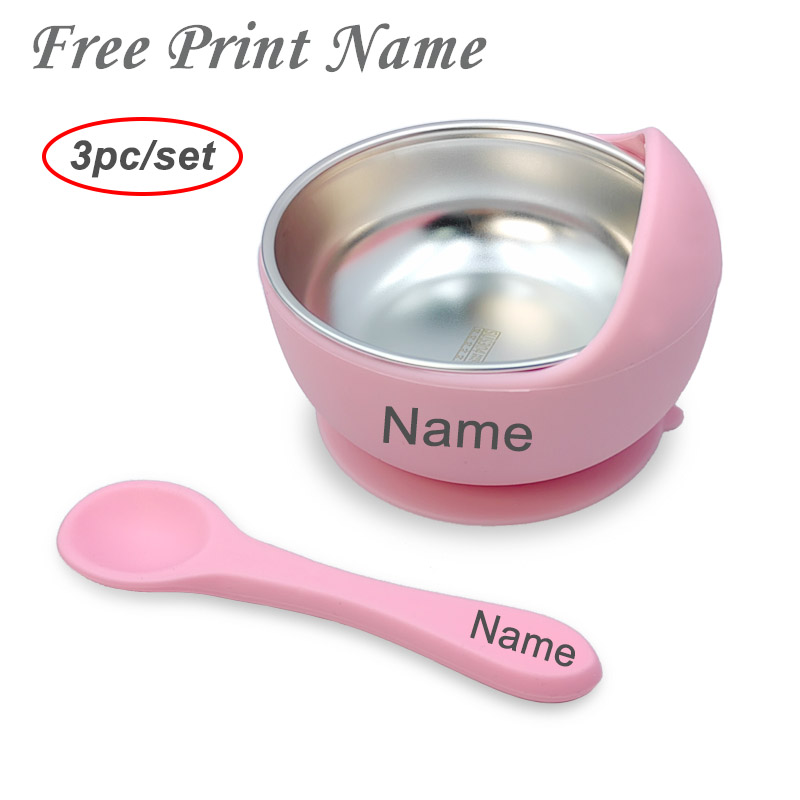 Baby Food Utensils - 3 adet Set bebek besleme kasesi