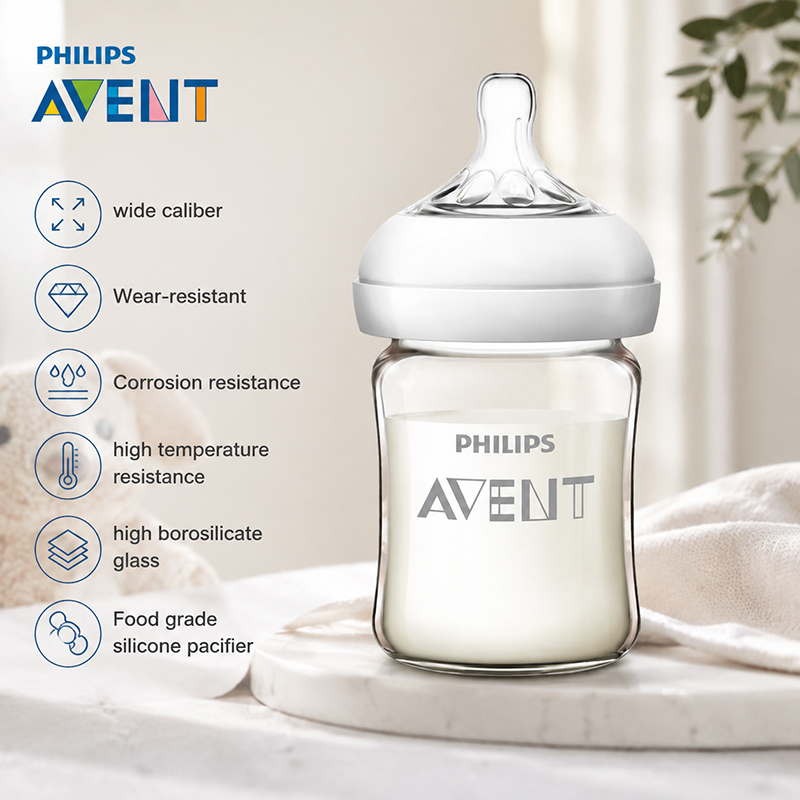 Baby Food Glass - Avent Yenidoğan Biberon SCF678 125ml/160ml Bebek