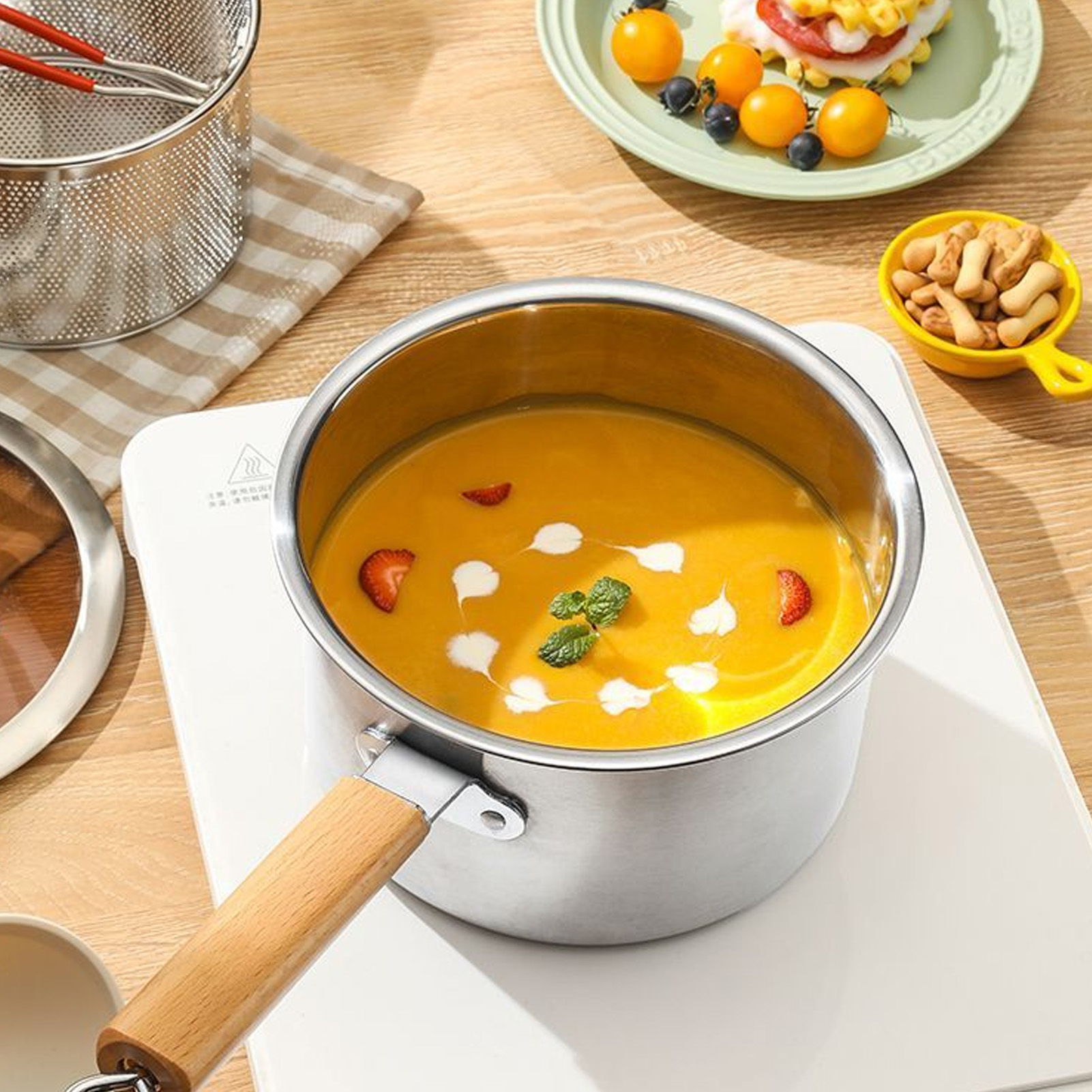 Baby Food Glass - Profesyonel Derin Fritöz Tenceresi Paslanmaz Çelik