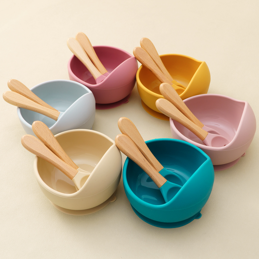 Baby Food Grater - Mamaplan 3 adet bebek silikon besleme