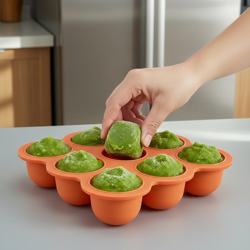 Bebek Maması Silikon Kap 9 Böl - Baby Food Nan incelemesi ve fiyatı