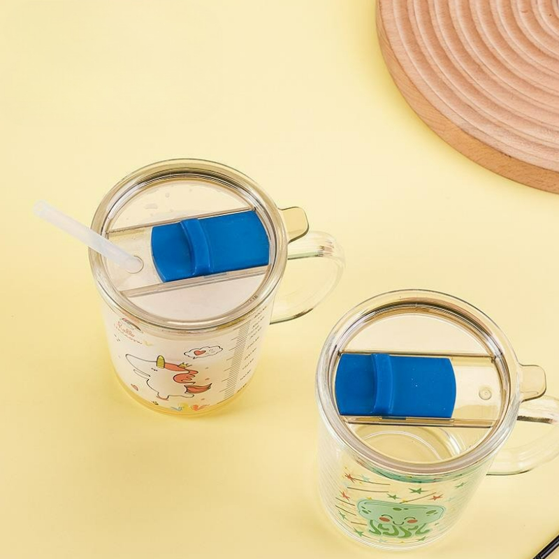 Karikatür cam kapaklı kupa çoc - Baby Food Glass incelemesi ve fiyatı